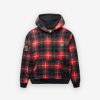 Air Jordan * | Air Jordan Checkered Hoodie Red Dv1578-612