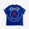 Air Jordan * | Air Jordan Jordan X Psg Tee Blue Red White Bq8384-480