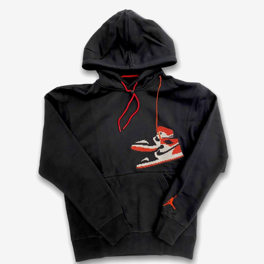 Air Jordan * | Air Jordan Jordan Hoodie 1 Black Ct3457-010