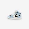 Air Jordan * | Air Jordan 1 Mid Td Ice Blue Black Sail 644507-401