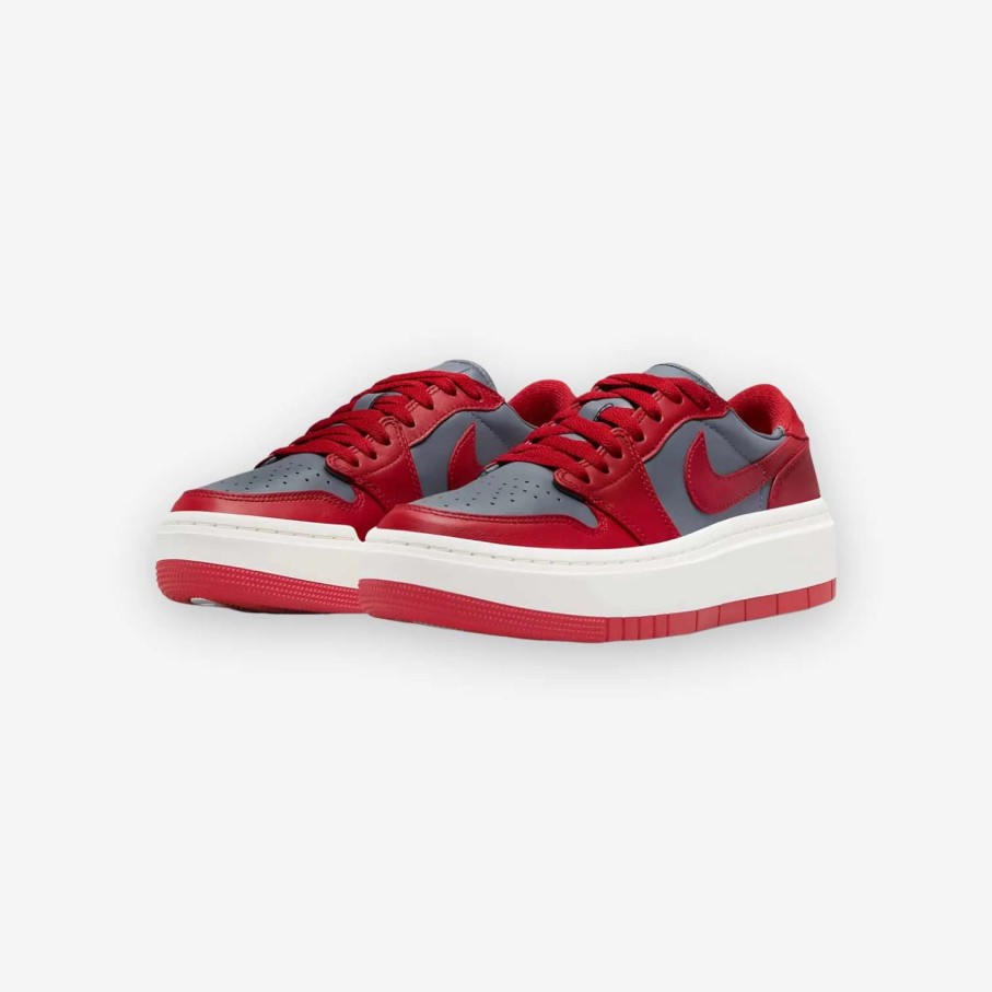 Air Jordan * | Women'S Air Jordan 1 Elevate Low Dark Grey Varsity Red Sail Dh7004-006