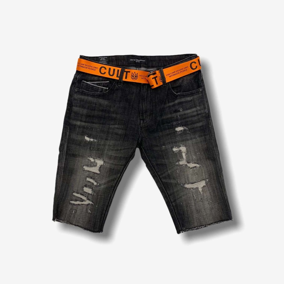 Cult Of Individuality * | Cult Of Individuality Belted Razor Short Black