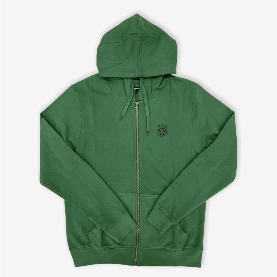 Cult Of Individuality * | Cult Of Individuality French Terry Zip Hoody Kelly Green