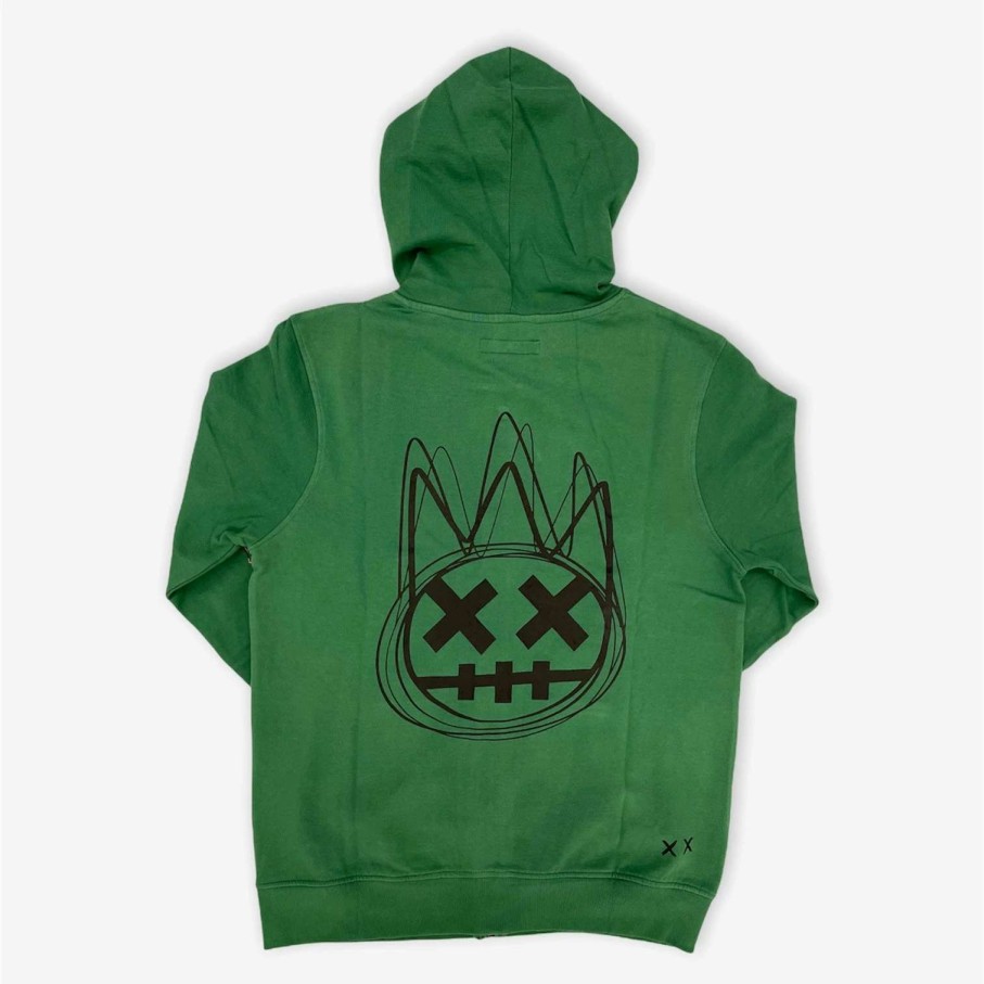 Cult Of Individuality * | Cult Of Individuality French Terry Zip Hoody Kelly Green