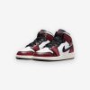 Air Jordan * | Air Jordan 1 Mid Se Gs Black Infrared 23 White Sail Fb0568-006