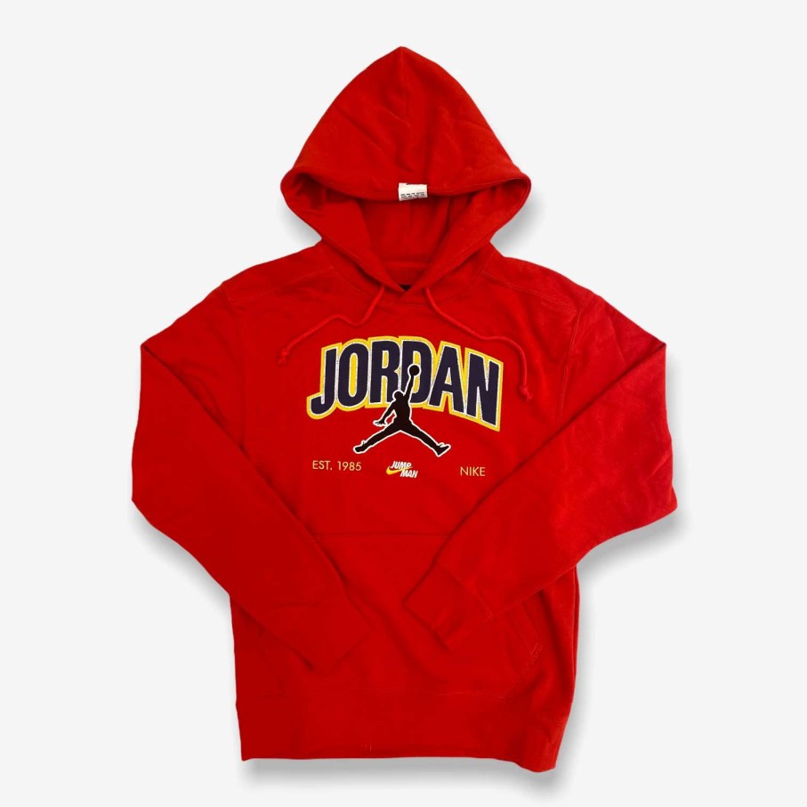 Air Jordan * | Air Jordan Jordan Jumpman Pullover Hoodie University Red Da7184-687