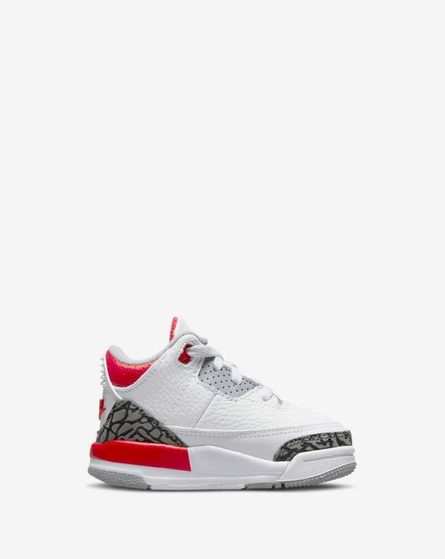 Air Jordan * | Air Jordan Jordan 3 Retro Td White Fire Red Black Toddler Sizes Dm0968-160