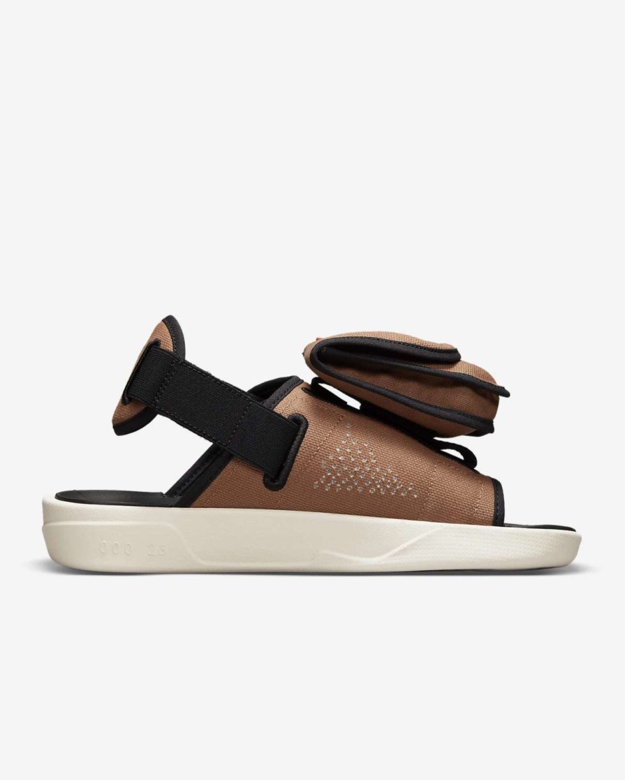 Air Jordan * | Air Jordan Jordan Slide Archero Brown Habanero Red Cz0791-201