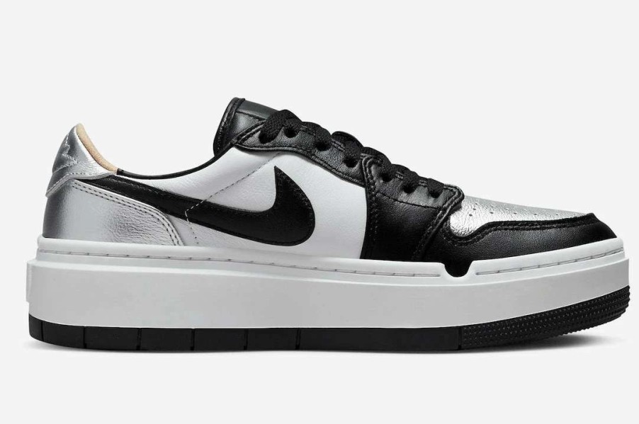 Air Jordan * | Women'S Air Jordan 1 Elevate Low Se Dq8561-001 Metallic Silver Black White