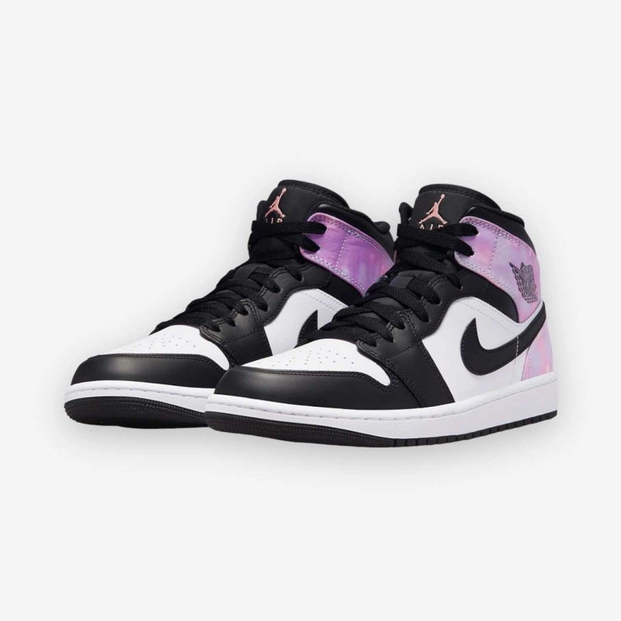 Air Jordan * | Air Jordan 1 Mid Se Black Bleached Coral Dm1200-001