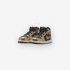 Air Jordan * | Air Jordan Jordan 1 Mid Se Td Toddlers Black Metallic Gold White Dr6969-071