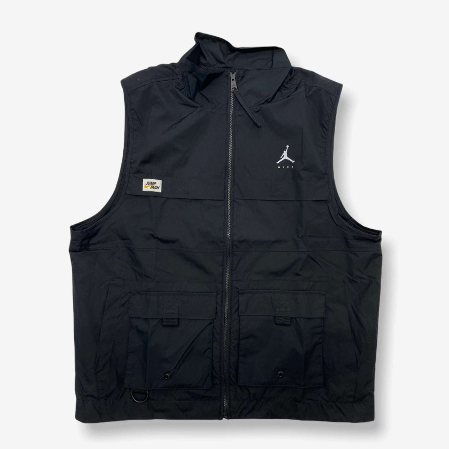 Air Jordan * | Air Jordan Jordan Jumpman Track Top Vest Black Dc7304-010