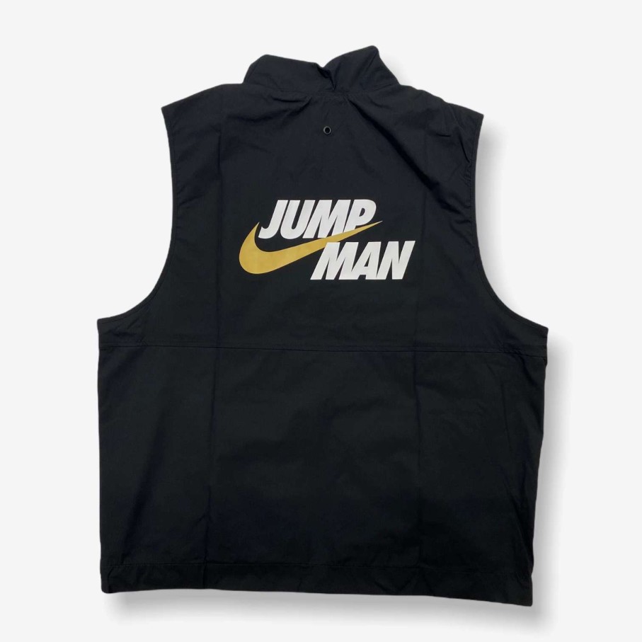 Air Jordan * | Air Jordan Jordan Jumpman Track Top Vest Black Dc7304-010