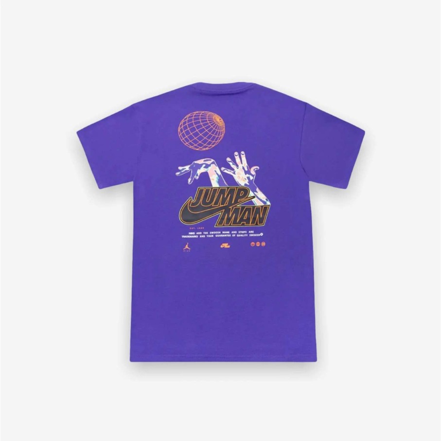 Air Jordan * | Air Jordan Purple Tee Dm1446-579