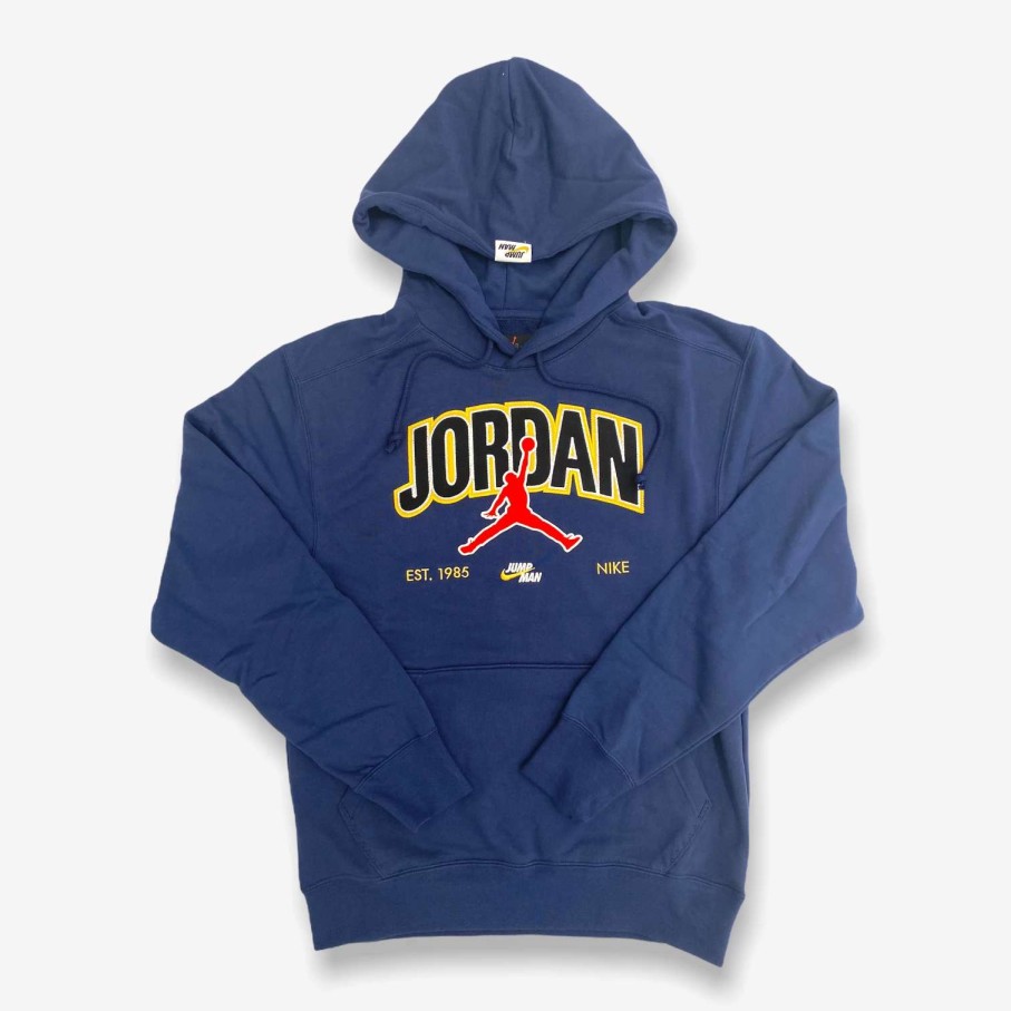 Air Jordan * | Air Jordan Jordan Jumpman Pullover Hoodie Midnight Navy Da7184-410