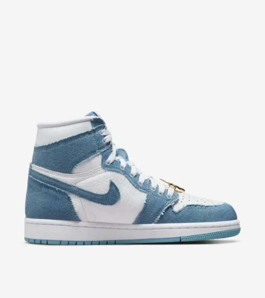 Air Jordan * | Women'S Air Jordan 1 Retro Hi Og White Boarder Blue Dm9036-104