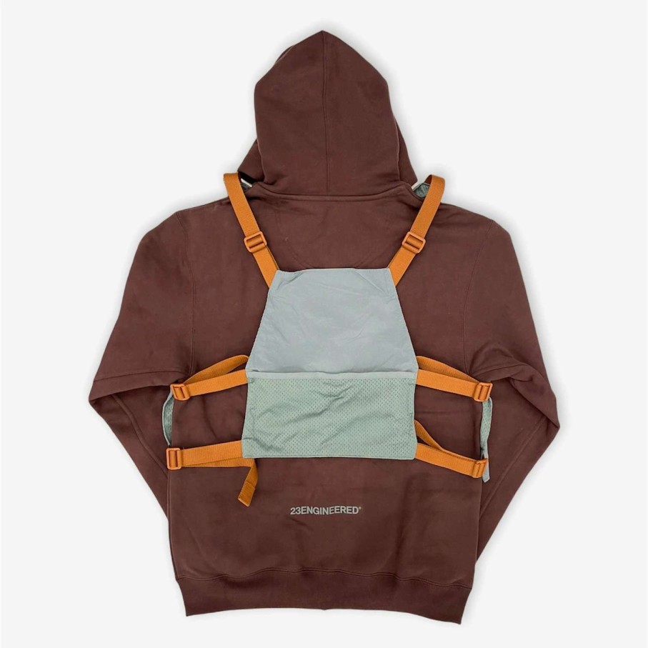 Air Jordan * | Air Jordan Jordan 23 Engineered Hoodie With Vest Brown Dc9581-203