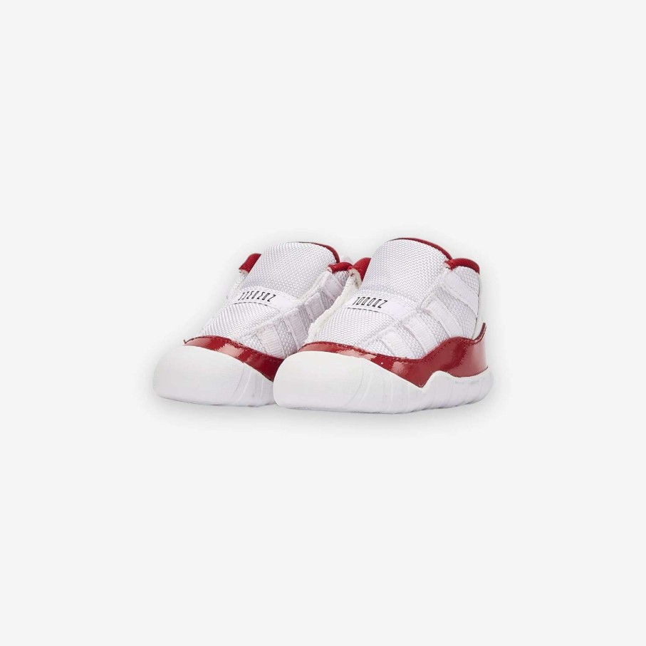 Air Jordan * | Air Jordan Jordan 11 Crib Bootie White Varsity Red Black Ci6165-116