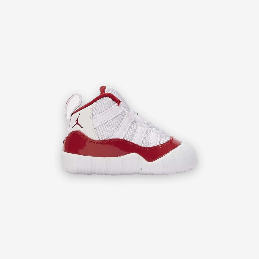 Air Jordan * | Air Jordan Jordan 11 Crib Bootie White Varsity Red Black Ci6165-116