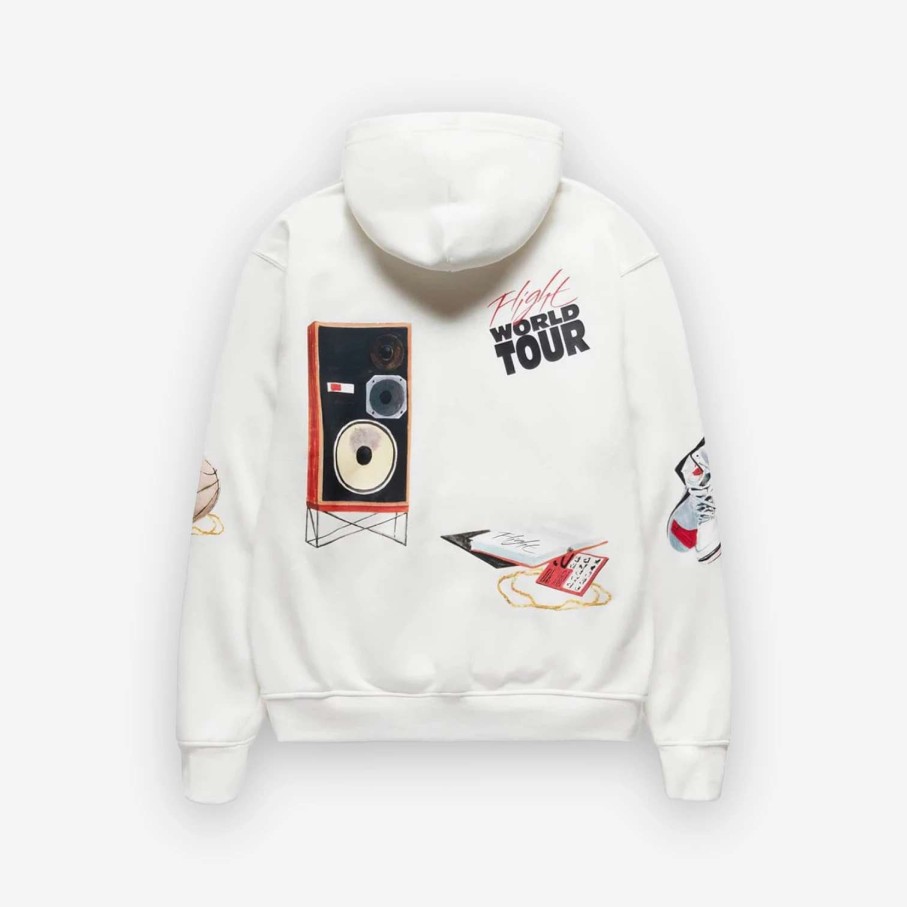 Air Jordan * | Air Jordan Jordan Artist Series Flight Hoodie Cream Dq8043-133