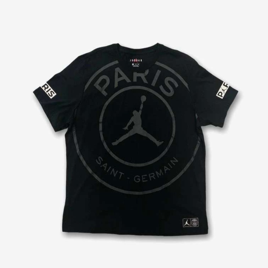 Air Jordan * | Air Jordan Jordan X Psg Tee Black Black Bq8384-010