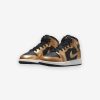 Air Jordan * | Air Jordan 1 Mid Se (Gs) Black Metallic Gold White Dr6967-071