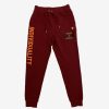 Cult Of Individuality * | Cult Of Individuality X Sneaker Junkies "Kings Of The North" Basic Logo Sweatpants Burgundy