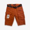 Cult Of Individuality * | Cult Of Individuality Cargo Shorts Belted Rust