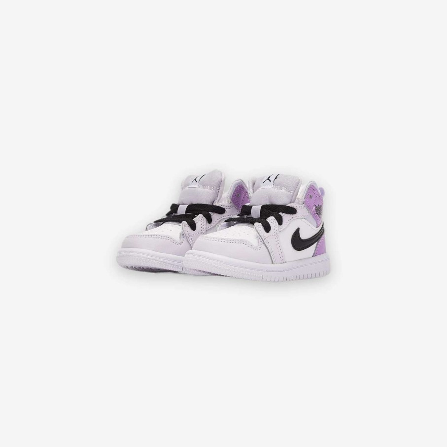 Air Jordan * | Air Jordan Jordan 1 Mid (Td) Barely Grape Black White Dq8425-501