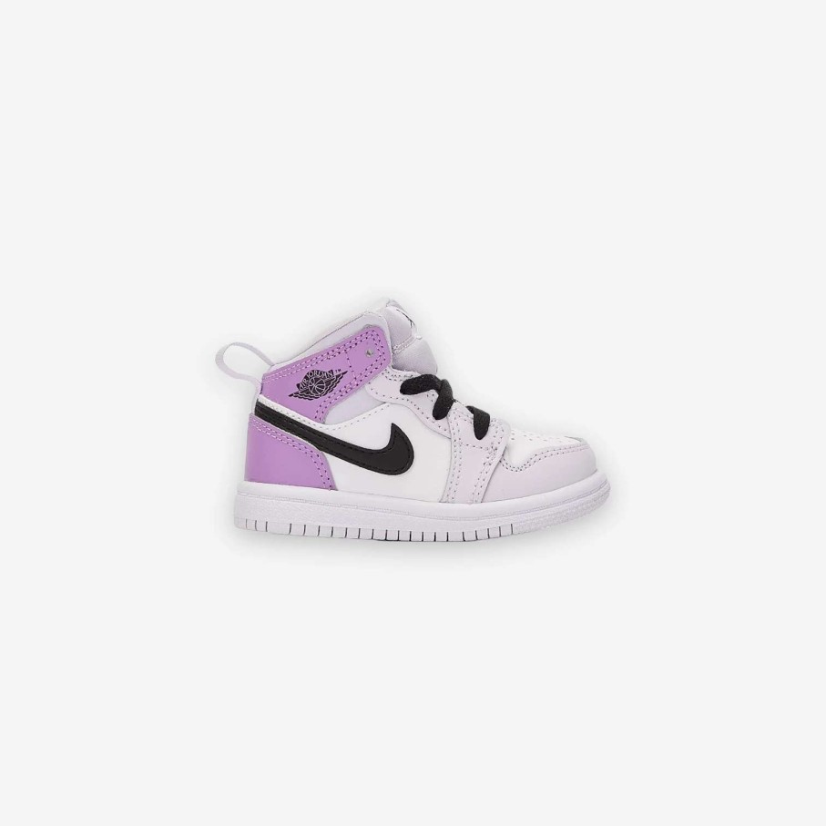 Air Jordan * | Air Jordan Jordan 1 Mid (Td) Barely Grape Black White Dq8425-501