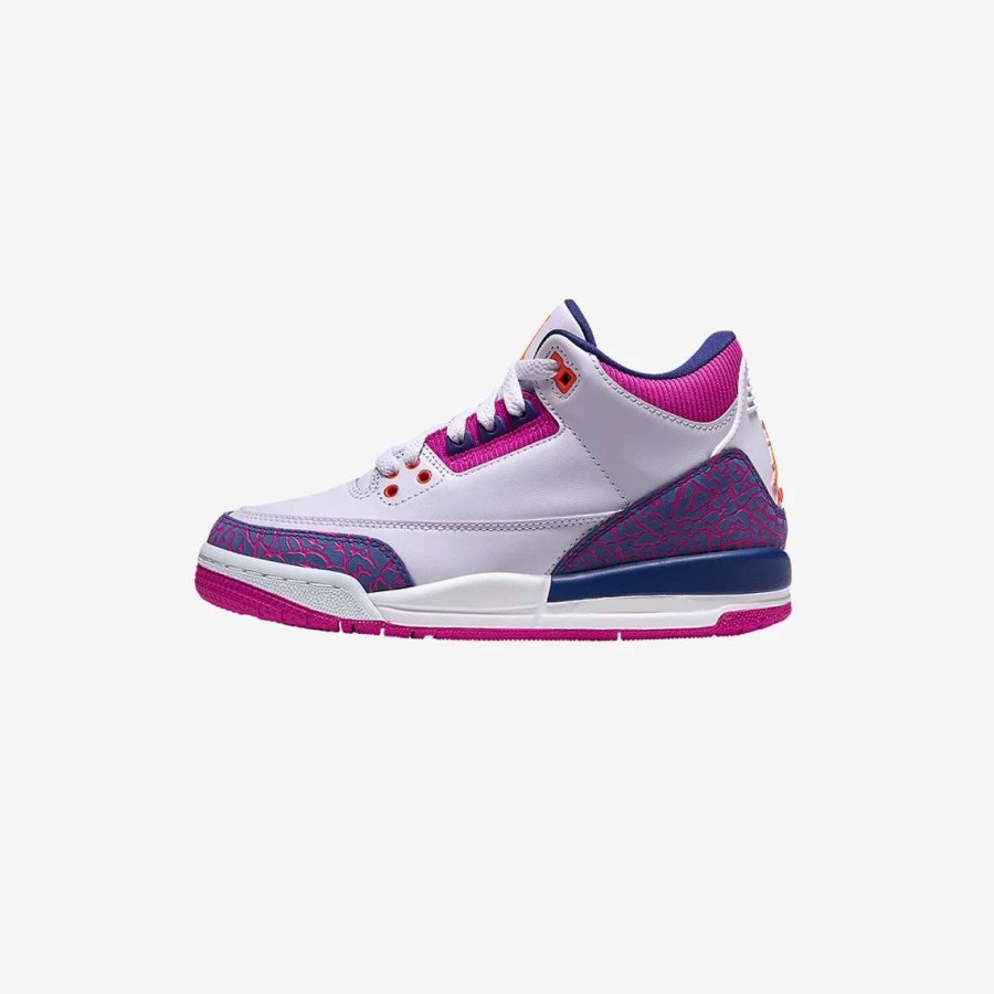 Air Jordan * | Air Jordan 3 Retro Ps Barely Grape Hyper Crimson 441141-500