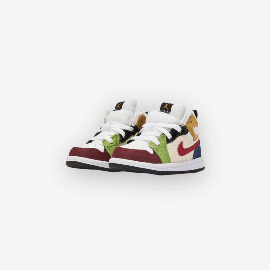 Air Jordan * | Air Jordan 1 Mid Se Td White Gym Red Dr6959-100