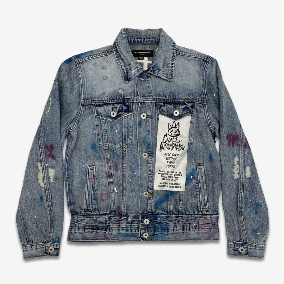 Cult Of Individuality * | Cult Of Individuality Type 3 Denim Jacket Skittle