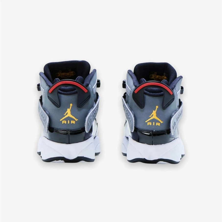 Air Jordan * | Air Jordan Jordan 6 Rings Grade School Smoke Grey University Gold 323419-022