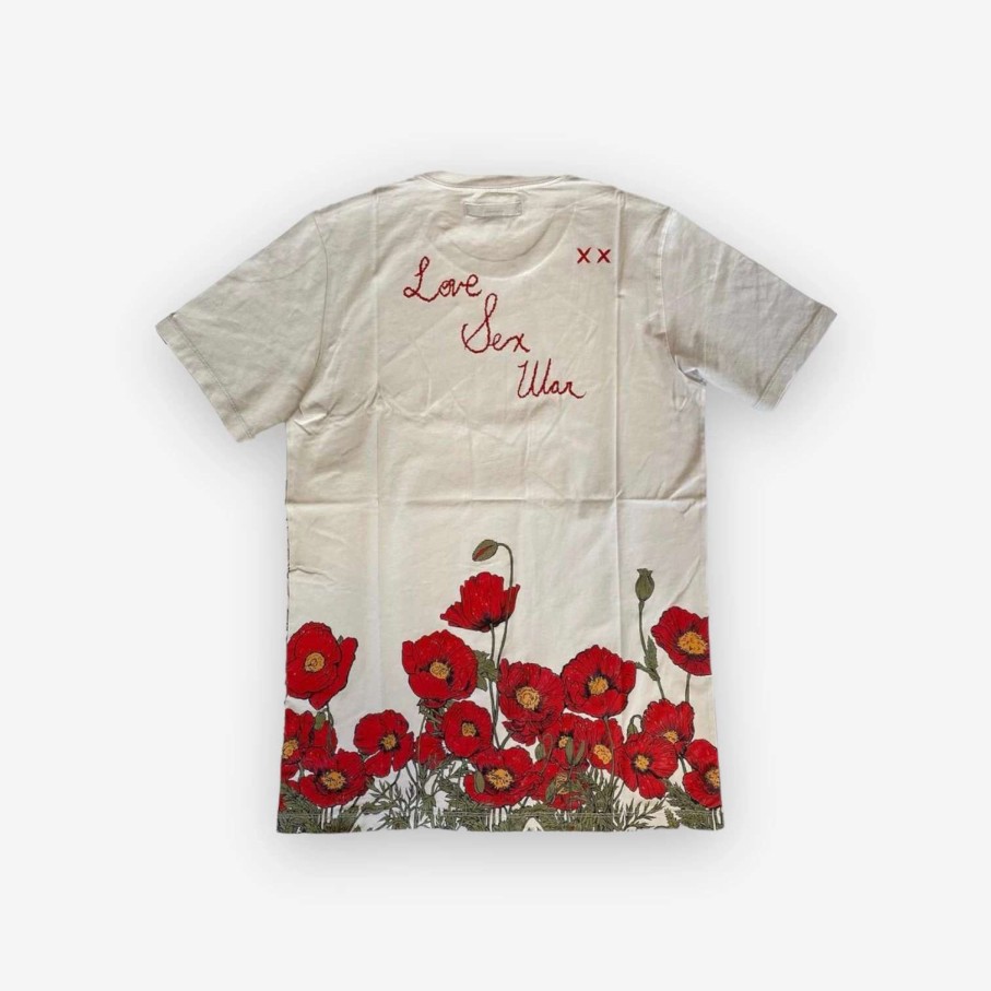 Cult Of Individuality * | Cult Of Individuality Ss Poppy Cream Tee