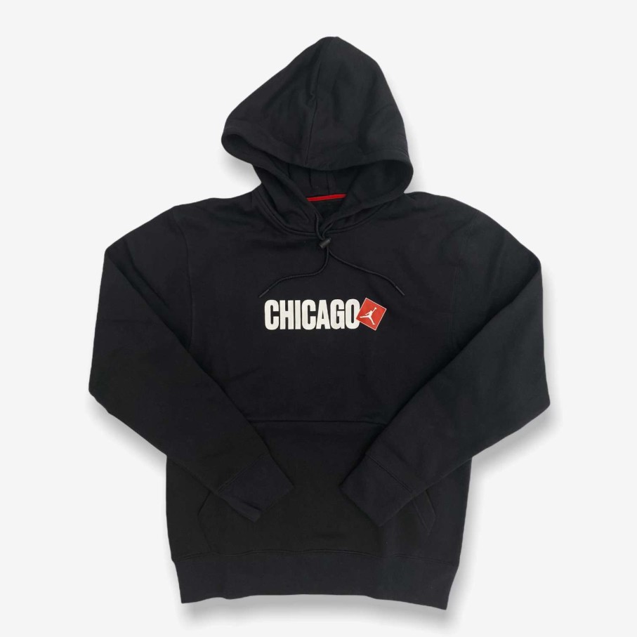 Air Jordan * | Air Jordan Jordan Chicago City Pullover Black Dd8063-010