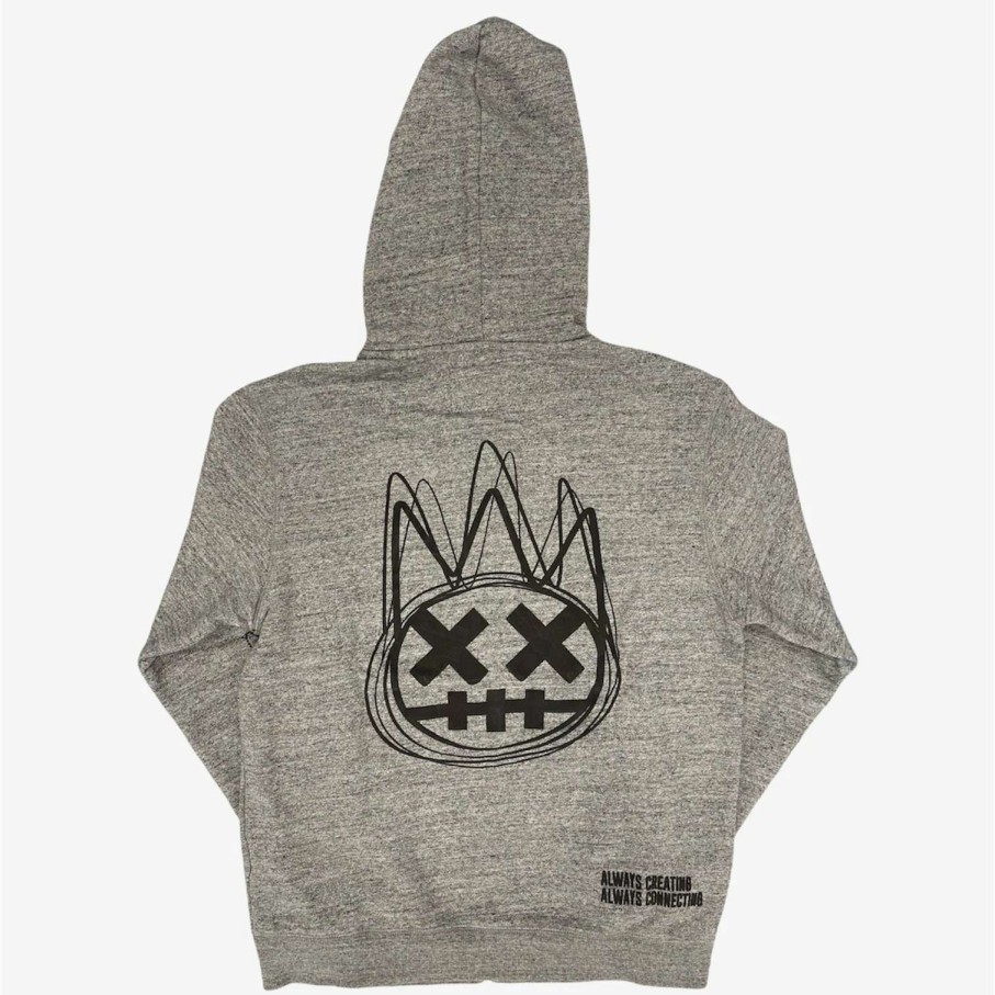 Cult Of Individuality * | Cult Of Individuality Zip Hoody Heather Grey