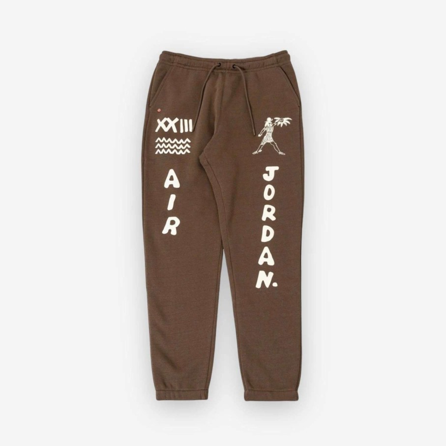 Air Jordan * | Air Jordan Jordan Jumpman Hieroglyphics Sweats Tan Dv7569-274